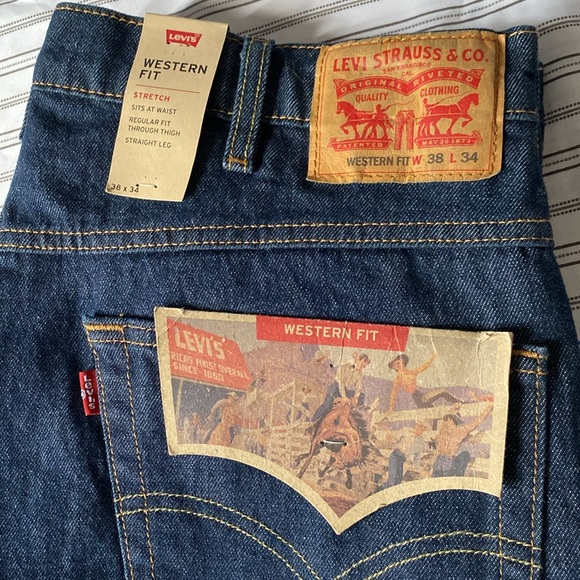 LEVI’S WESTERN FIT , Strech , Straight leg - Picture 3 of 8